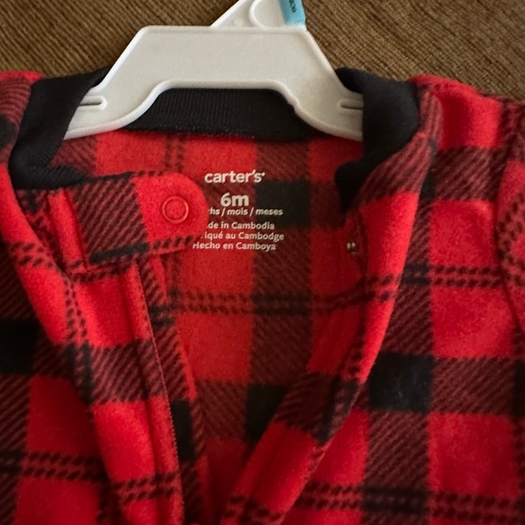 NWT Carter’s Baby Holiday Bear Zip-Up Fleece Sleep and Play Pajamas - Picture 14 of 16